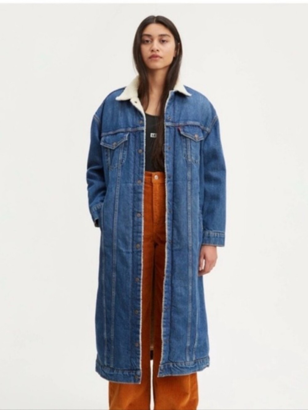 Universal Thread Long Denim Trucker Jacket M